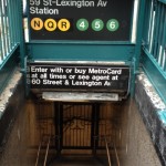 Subway closed because of Sandy